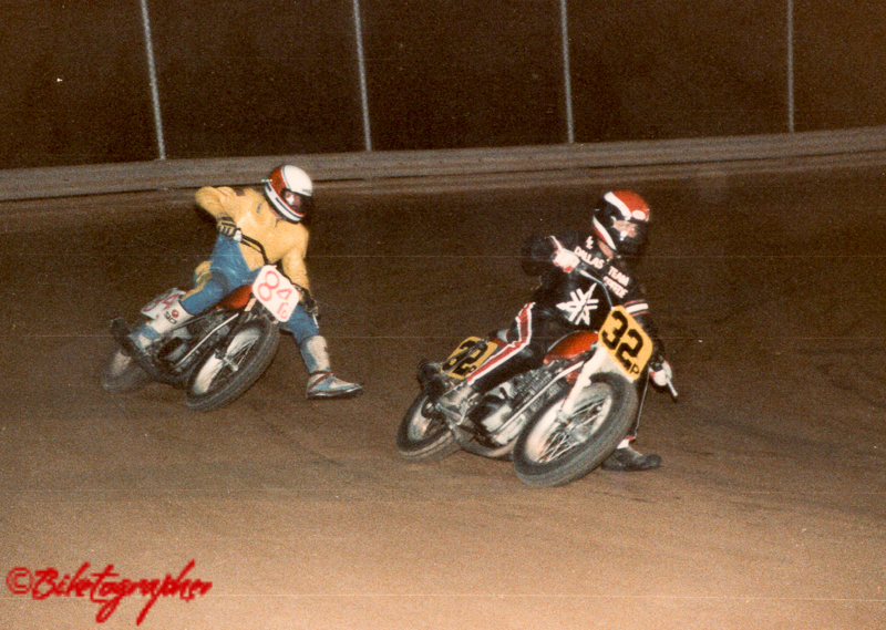 Alan Dewey trying to catch up to Dallas Mayer in Marion, Illinois. Probably 1988