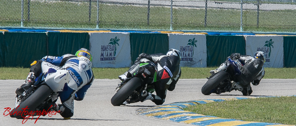 GTU Experts in turn 7 at Homestead Speedway CCS Motorcycle Races