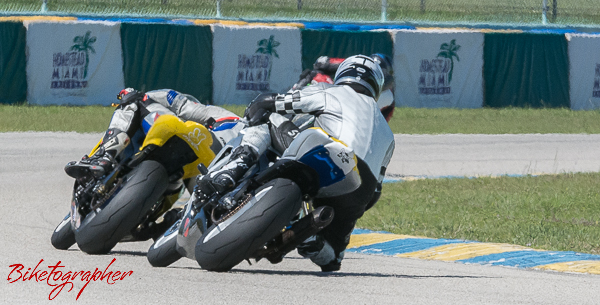 GTU Experts in turn 7 at Homestead Speedway CCS Motorcycle Races