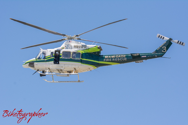 Dade County Fire Rescue Helicopter at Homestead Motor Speedway